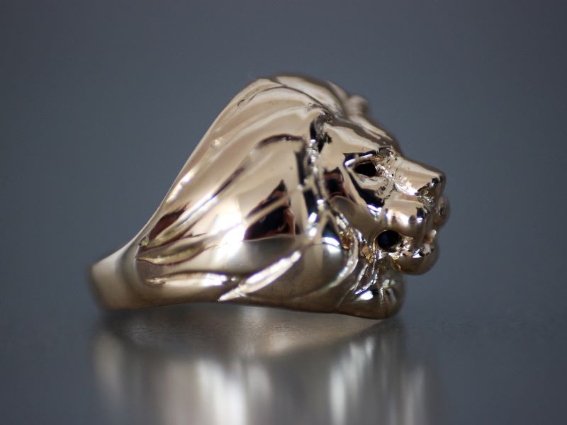 Ring-LION-Gelbgold-Profil