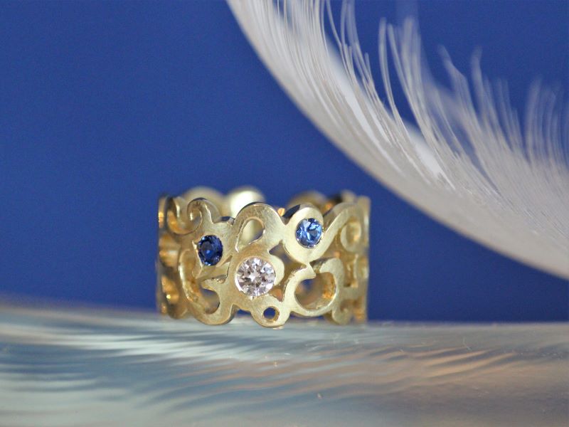 Ring-ORIENT-I-Gold-Brillant-Safire-blau-2
